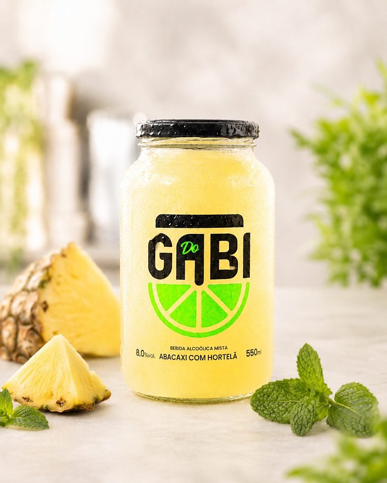 Caipirinhas Abacaxi com Hortelã — Caipirinhas do Gabi